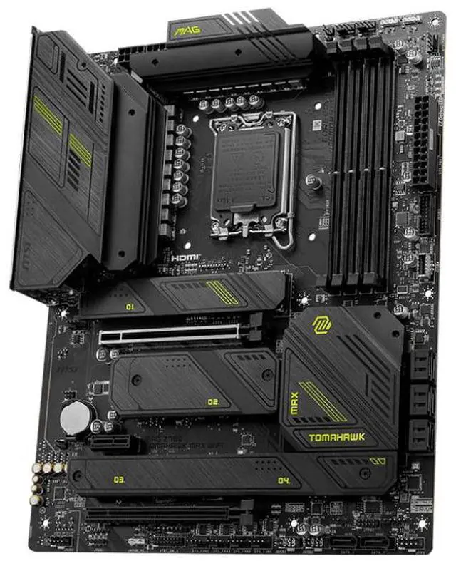 Alt view image 6 of 8 - MSI MAG Z790 TOMAHAWK MAX WIFI LGA 1700(14th,13th,12th Gen) DDR5 ATX 8x SATA 6G  4x M.2  Wi-Fi 7  Bluetooth 2.5Gbps LAN Motherboard