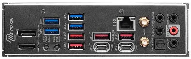 Alt view image 8 of 8 - MSI MAG Z790 TOMAHAWK MAX WIFI LGA 1700(14th,13th,12th Gen) DDR5 ATX 8x SATA 6G  4x M.2  Wi-Fi 7  Bluetooth 2.5Gbps LAN Motherboard