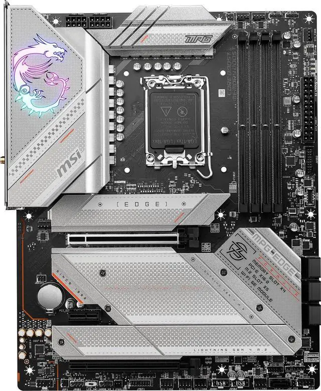 Alt view image 6 of 9 - MSI MPG Z790 EDGE WIFI Intel LGA 1700 ATX Motherboard