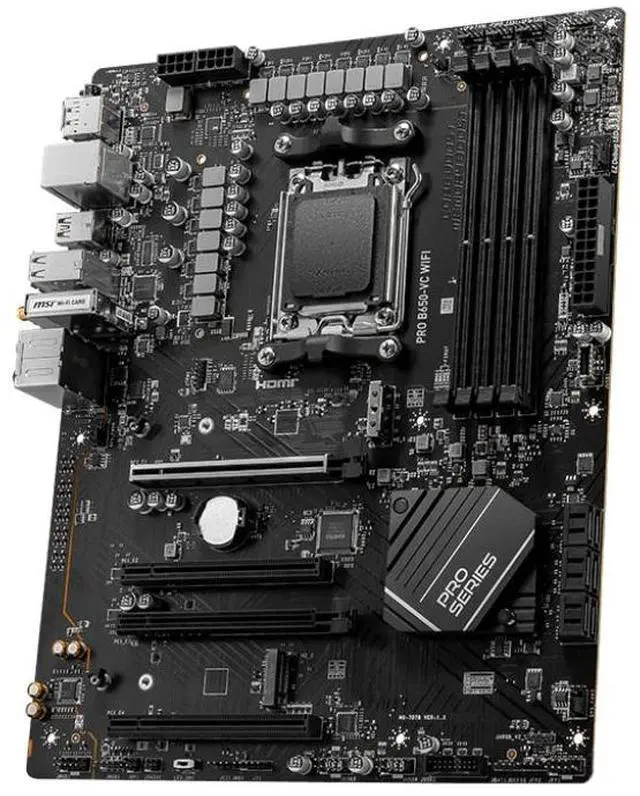 Alt view image 2 of 4 - MSI PRO B650-VC WIFI III AMD AM5 ATX DDR5 Desktop Motherboard