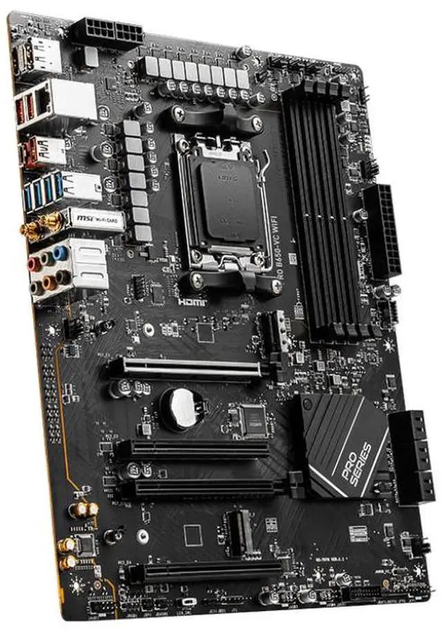 Alt view image 3 of 4 - MSI PRO B650-VC WIFI III AMD AM5 ATX DDR5 Desktop Motherboard