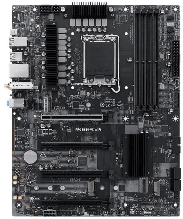 Main image of MSI PRO B860-VC WIFI Intel LGA 1851 ATX DDR5 Desktop Motherboard