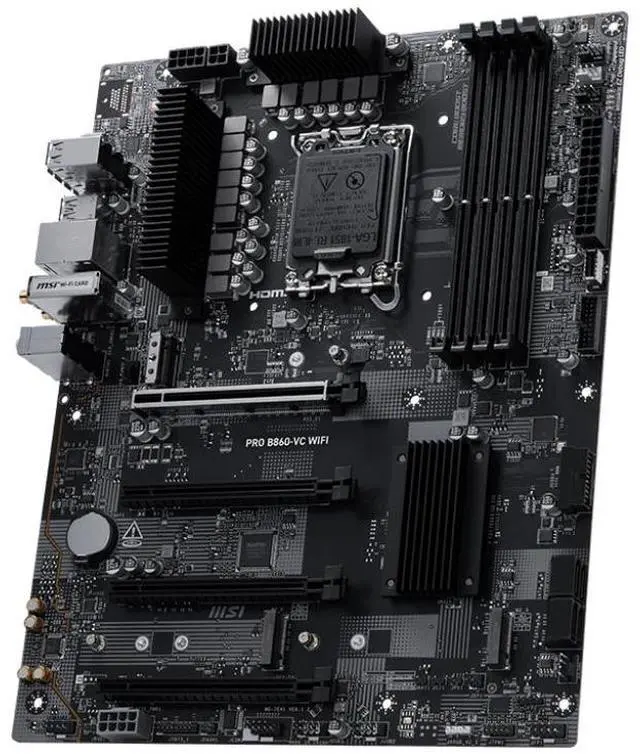 Alt view image 3 of 4 - MSI PRO B860-VC WIFI Intel LGA 1851 ATX DDR5 Desktop Motherboard