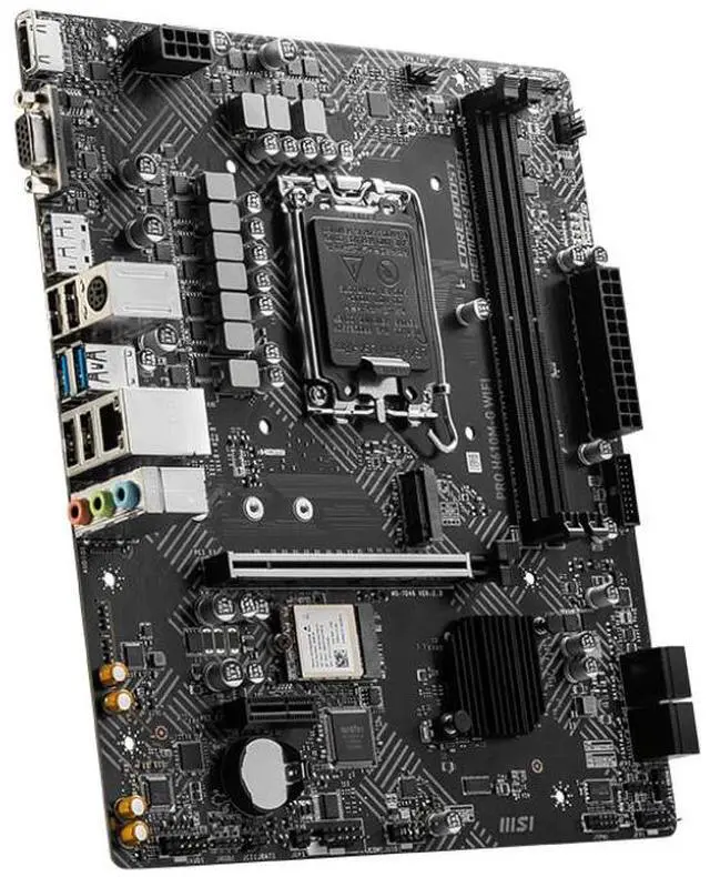 Alt view image 8 of 9 - MSI PRO H610M-G WIFI LGA 1700 Intel H610 HDMI SATA 6Gb/s USB 3.1 Micro ATX Motherboards-Intel