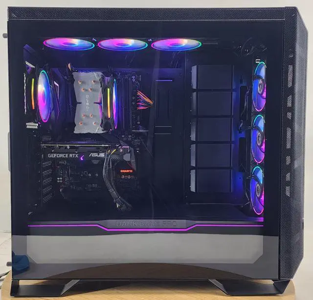 Alt view image 4 of 7 - Gaming PC i7-8700K 16GB RAM 500GB SSD RTX 3060 12GB Windows 11 Computer