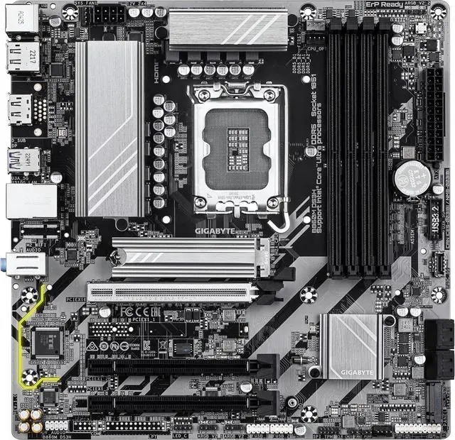 Main image of GIGABYTE B860M DS3H Intel LGA 1851 microATX DDR5 Desktop Motherboard