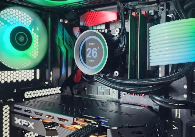 Alt view image 2 of 7 - Gaming PC i7-6700K 16GB RAM 256GB SSD RX 580 8GB Windows 11 Computer