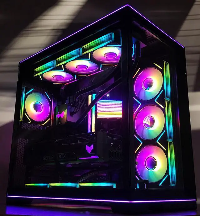 Alt view image 3 of 7 - Gaming PC Ryzen 7 9800X3D 32GB RAM 2TB SSD RTX 4080 SUPER 16GB Win11 Computer