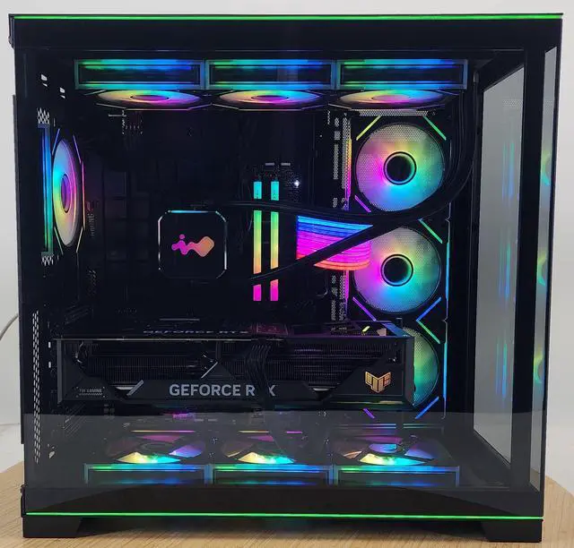 Alt view image 4 of 7 - Gaming PC Ryzen 7 9800X3D 32GB RAM 2TB SSD RTX 4080 SUPER 16GB Win11 Computer
