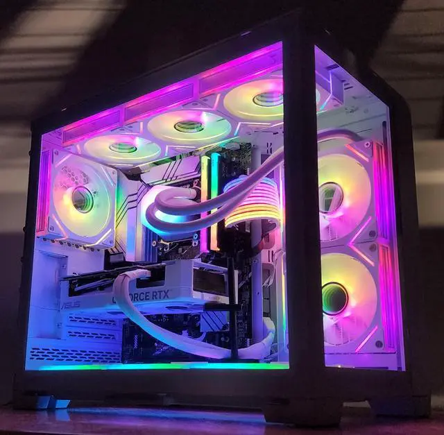 Alt view image 3 of 7 - Gaming PC i7-14700KF 32GB RAM 1TB SSD RTX 4070 SUPER 12GB Windows 11 Computer