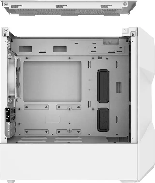 Alt view image 3 of 4 - Cooler Master TD300 Mesh White Micro-ATX Tower Computer Case