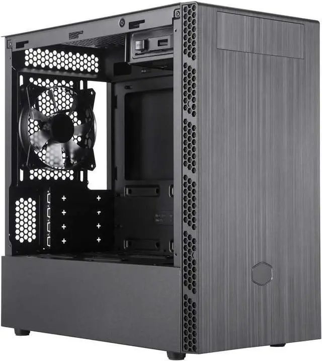 Alt view image 2 of 4 - MASTERBOX MB400L Mini Tower with ODD Black Computer Case