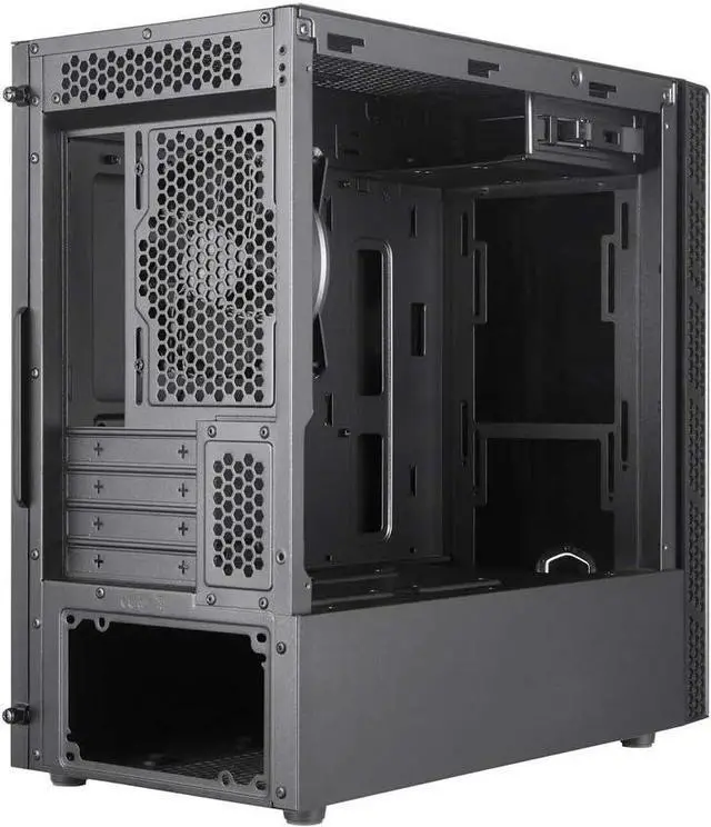 Alt view image 4 of 4 - MASTERBOX MB400L Mini Tower with ODD Black Computer Case