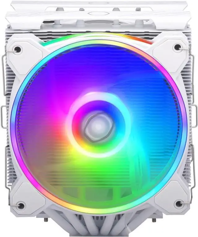 Alt view image 2 of 4 - Cooler Master Hyper 622 Halo White Dual Tower CPU Air Cooler