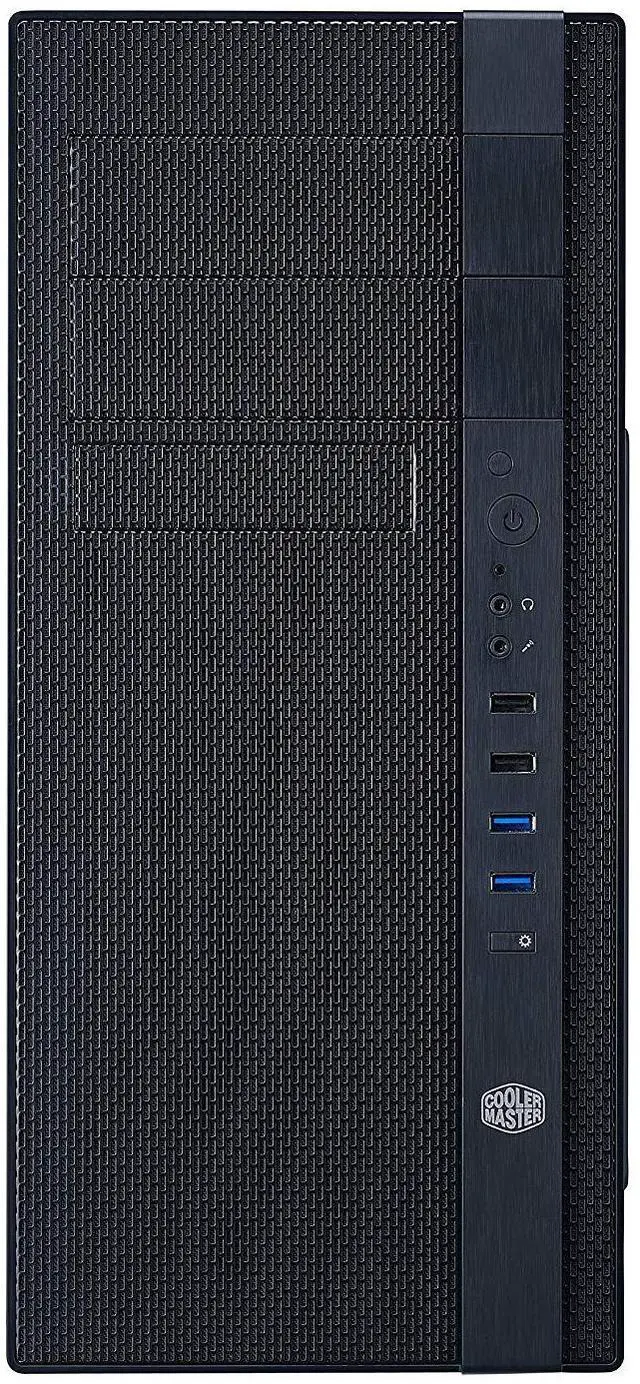 Alt view image 2 of 7 - Cooler Master N400 Mid Tower ATX Black Gaming Computer Case Mesh Front Panel