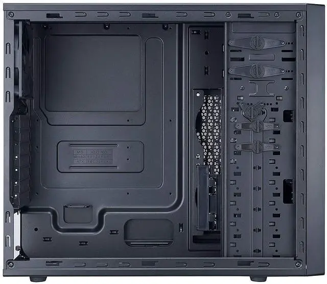 Alt view image 5 of 7 - Cooler Master N400 Mid Tower ATX Black Gaming Computer Case Mesh Front Panel