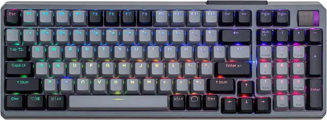 Alt view image 3 of 4 - Cooler Master MK770 Wireless Space Gray Mechanical RGB Gaming Keyboard