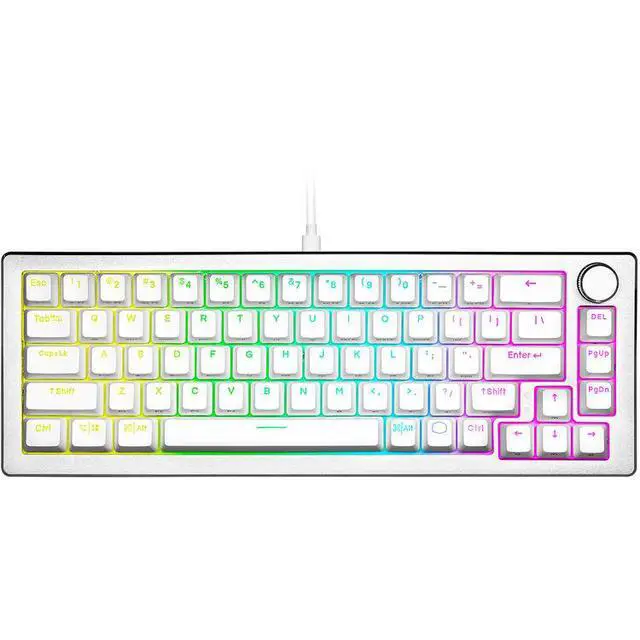 Alt view image 2 of 3 - Cooler Master CK720 Hot-swappable 65% Space Gray Mechanical Gaming Keyboard