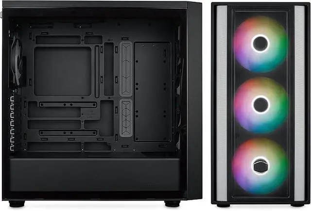 Alt view image 2 of 4 - Cooler Master MasterBox 600 ATX Black Mid-Tower Computer Case