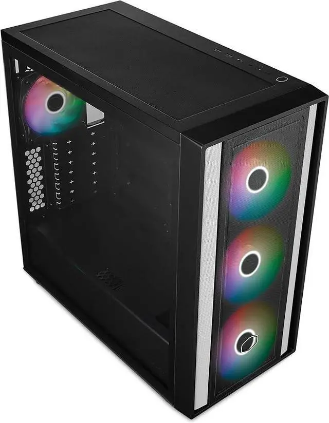 Alt view image 4 of 4 - Cooler Master MasterBox 600 ATX Black Mid-Tower Computer Case