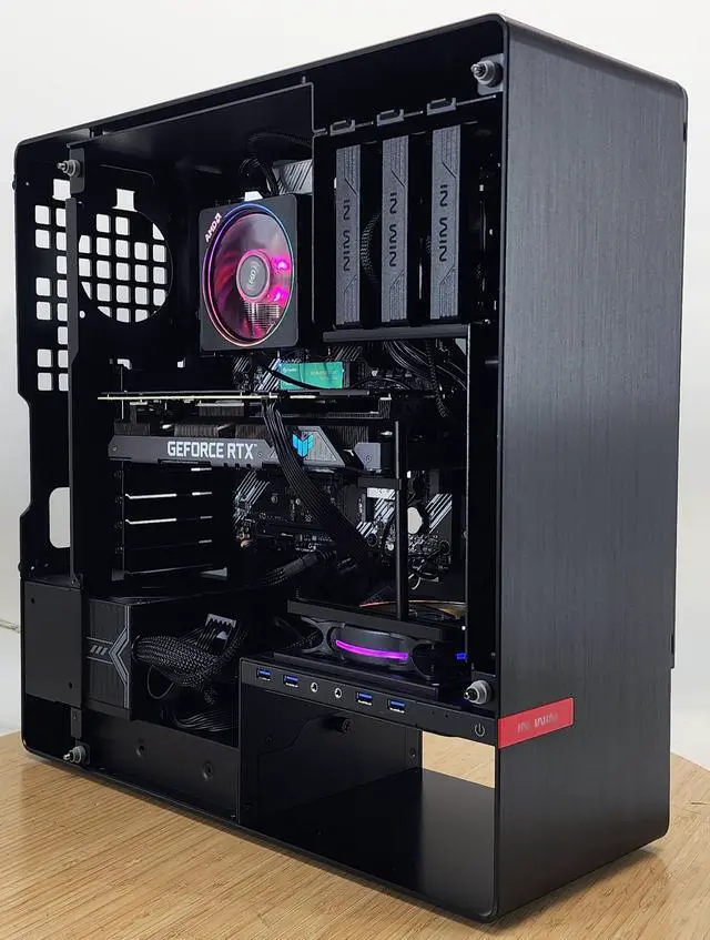 Alt view image 2 of 7 - Gaming PC Ryzen 7 5800XT 16GB RAM 1TB SSD RTX 3060 Ti 8GB Windows 11 Computer