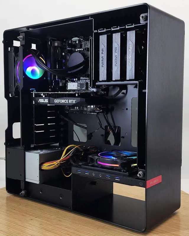 Alt view image 2 of 7 - Gaming PC i5-6500 8GB RAM 128GB SSD + 500GB HDD RTX 3050 6GB Windows 11 Computer