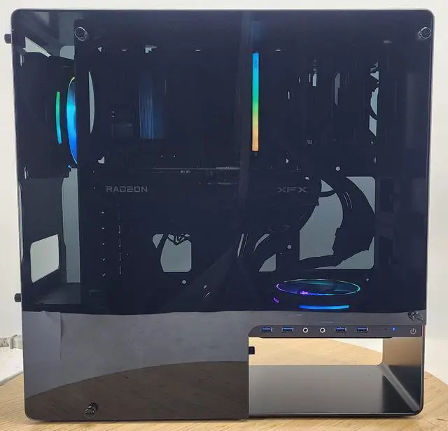 Alt view image 4 of 7 - Gaming PC Ryzen 5 7600X 16GB RAM 512GB SSD+2TB HDD RX 7600 XT 16GB Win11 PC