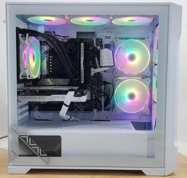 Alt view image 4 of 7 - Gaming PC i5-12400F 16GB RAM 256GB SSD + 500GB HDD RTX 3060 8GB Win11 Computer