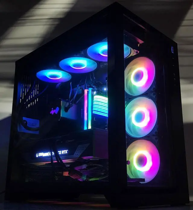 Alt view image 3 of 7 - Gaming PC Ryzen 7 9800X3D 32GB RAM 2TB SSD RTX 4070 Ti SUPER 16GB Win11 Computer