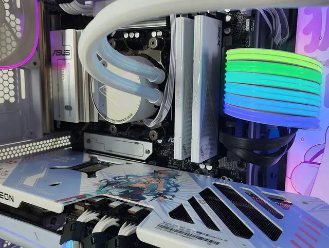 Alt view image 2 of 7 - Gaming PC Ryzen 7 7800X3D 32GB RAM 2TB SSD RX 9070 XT 16GB Windows 11 Computer