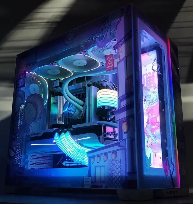 Alt view image 3 of 7 - Gaming PC Ryzen 7 7800X3D 32GB RAM 2TB SSD RX 9070 XT 16GB Windows 11 Computer