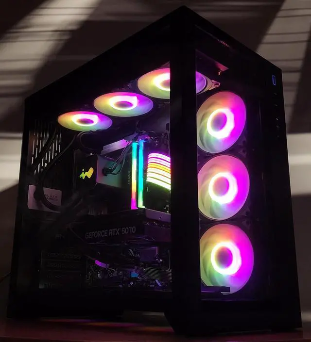 Alt view image 3 of 7 - Gaming PC Ultra 7 270K 32GB RAM 1TB SSD RTX 5070 12GB Windows 11 Computer