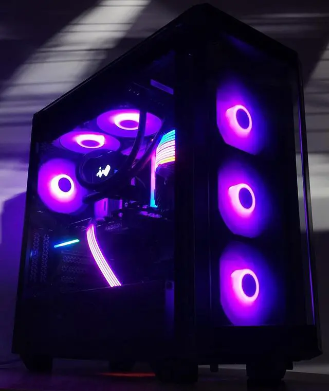 Alt view image 3 of 7 - Gaming PC Ultra 5 250KF 16GB RAM 1TB SSD RX 9060 XT 16GB Windows 11 Computer