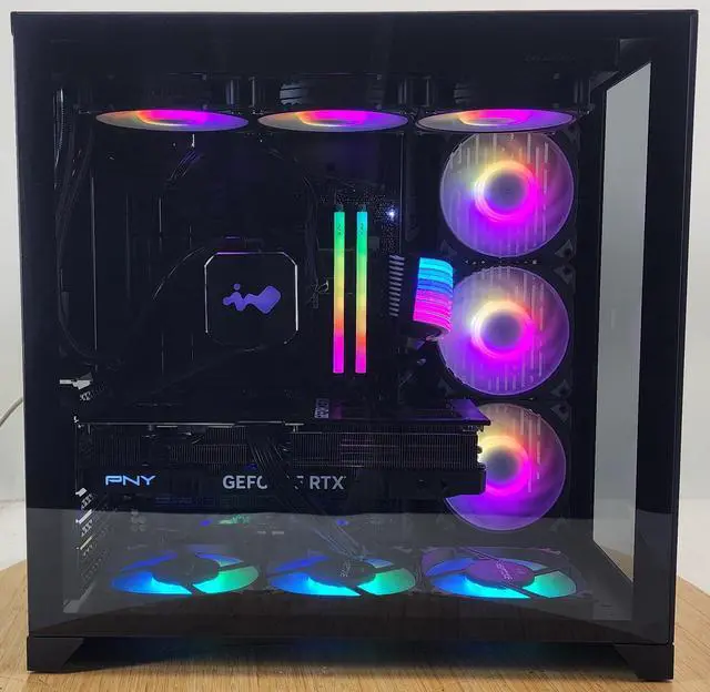 Alt view image 4 of 7 - Gaming PC Ryzen 7 9850X3D 32GB RAM 2TB SSD RTX 4070 Ti SUPER 16GB Win11 Computer