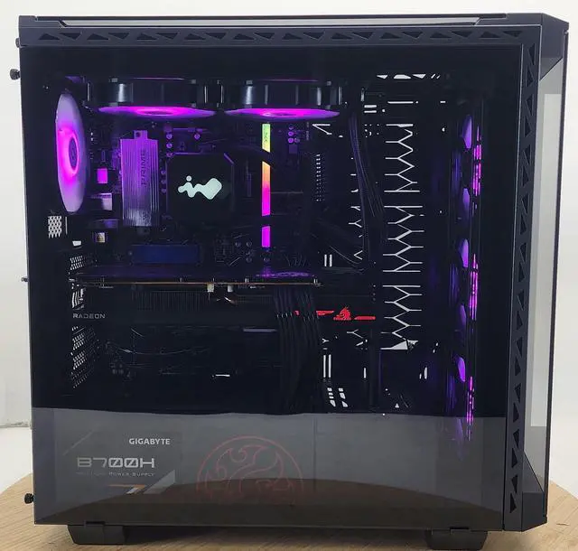 Alt view image 4 of 7 - Gaming PC Ryzen 5 7600X 16GB RAM 1TB SSD RX 6800 XT 16GB Windows 11 Computer