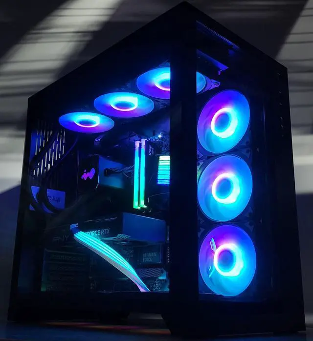 Alt view image 3 of 7 - Gaming PC i7-14700KF 32GB RAM 1TB SSD RTX 4070 12GB Windows 11 Computer