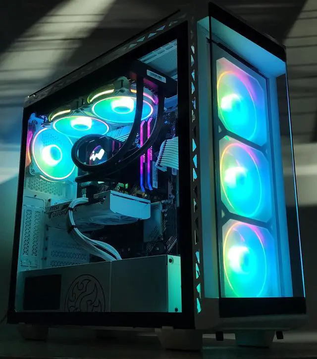 Alt view image 3 of 7 - Gaming PC Ryzen 7 5700X 16GB RAM 500GB SSD RTX 5060 8GB Windows 11 Computer