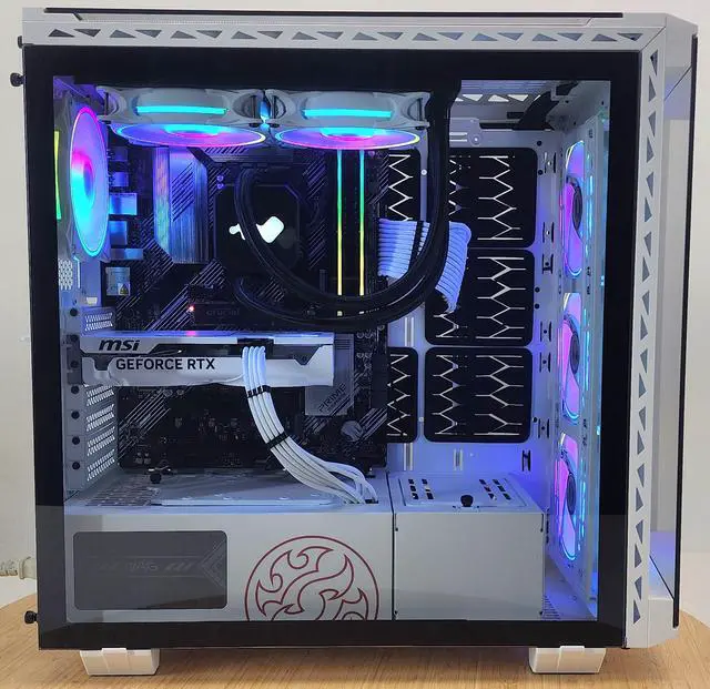 Alt view image 4 of 7 - Gaming PC Ryzen 7 5700X 16GB RAM 500GB SSD RTX 5060 8GB Windows 11 Computer