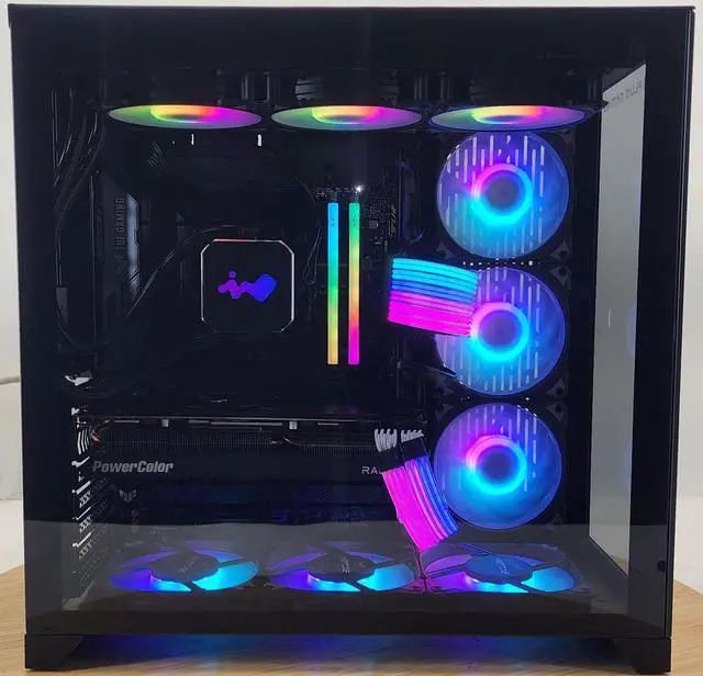 Alt view image 4 of 7 - Gaming PC i7-14700KF 32GB RAM 1TB SSD RX 7800 XT 16GB Windows 11 Computer