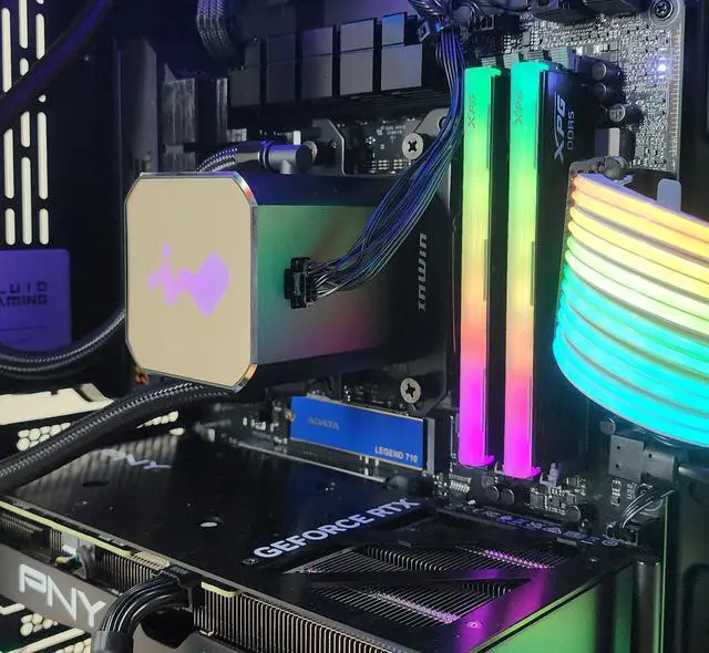 Alt view image 2 of 7 - Gaming PC Ryzen 7 9700X 32GB RAM 2TB SSD RTX 4070 SUPER 12GB Windows 11 Computer
