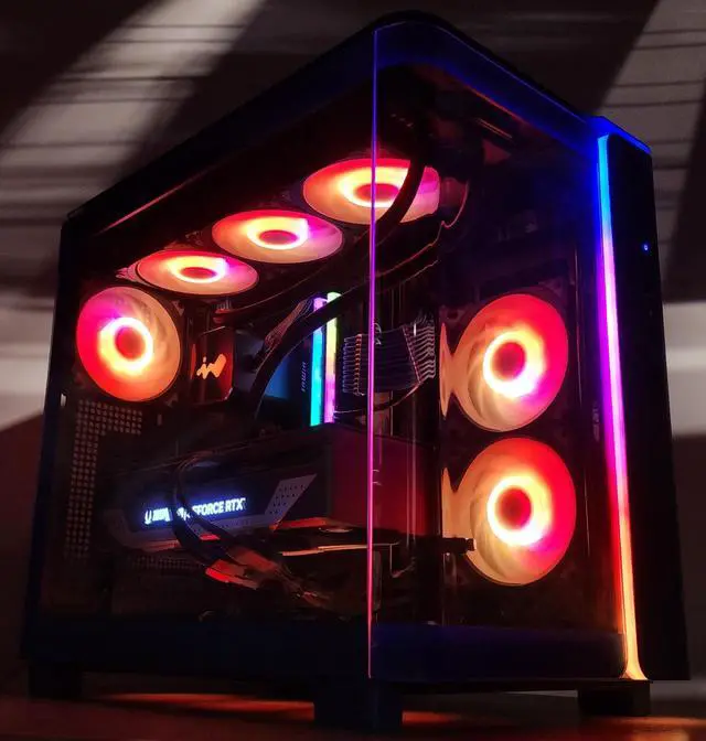 Alt view image 3 of 7 - Gaming PC Ryzen 7 9700X 32GB RAM 2TB SSD RTX 4070 Ti SUPER 16GB Win11 Computer