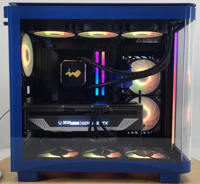 Alt view image 4 of 7 - Gaming PC Ryzen 7 9700X 32GB RAM 2TB SSD RTX 4070 Ti SUPER 16GB Win11 Computer