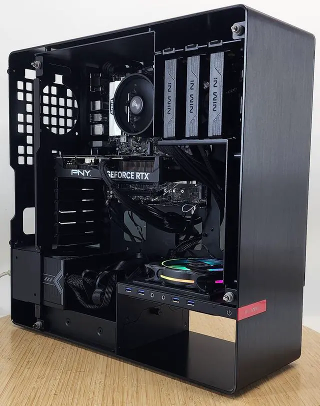 Alt view image 2 of 7 - Gaming PC Ryzen 7 8700F 16GB RAM 500GB SSD RTX 4060 Ti 8GB Windows 11 Computer