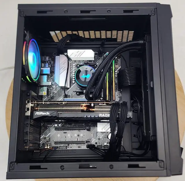 Alt view image 2 of 7 - Gaming PC Ryzen 7 5700X 16GB RAM 1TB SSD RX 7700 XT 12GB Windows 11 Computer