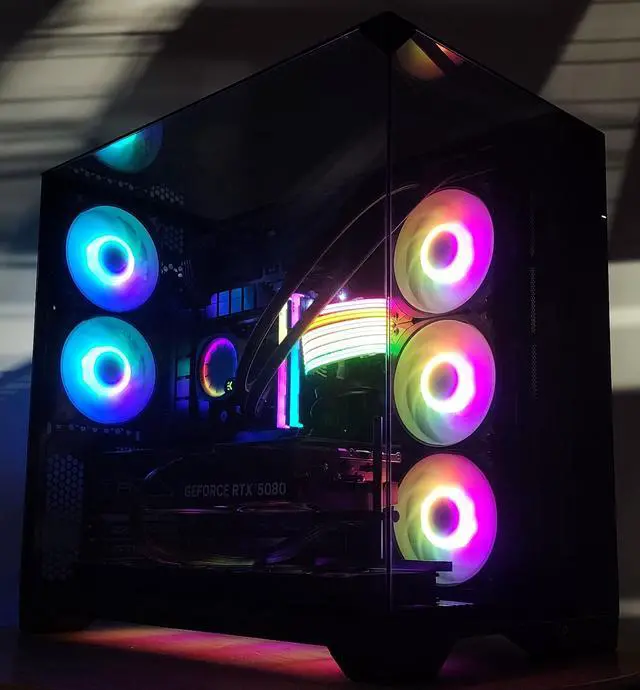 Alt view image 3 of 7 - Gaming PC Ryzen 7 9700X 32GB RAM 2TB SSD RTX 5080 16GB Windows 11 Computer