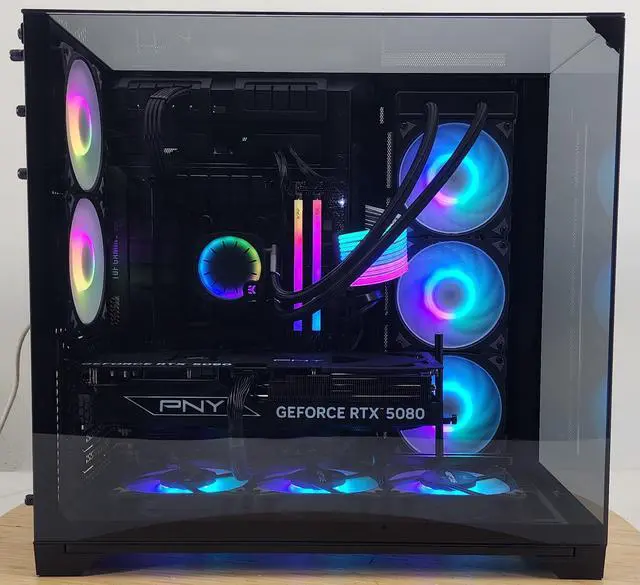 Alt view image 4 of 7 - Gaming PC Ryzen 7 9700X 32GB RAM 2TB SSD RTX 5080 16GB Windows 11 Computer