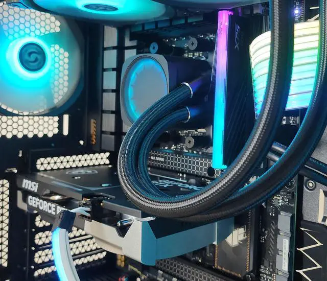 Alt view image 2 of 7 - Gaming PC Ryzen 5 7600X 16GB RAM 1TB SSD RTX 5060 8GB Windows 11 Computer