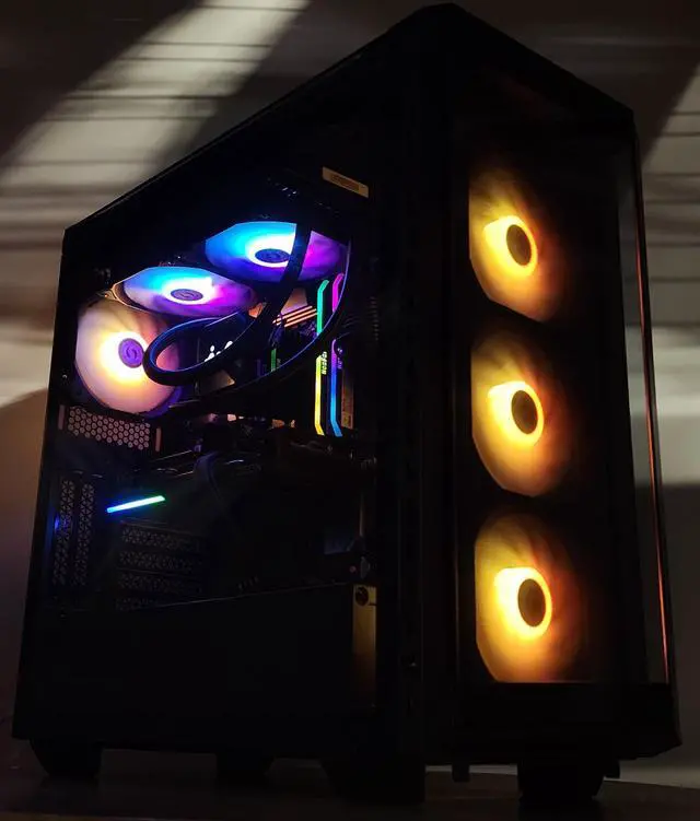 Alt view image 3 of 7 - Gaming PC Ryzen 7 5700X 16GB RAM 1TB SSD RX 9060 8GB Windows 11 Computer