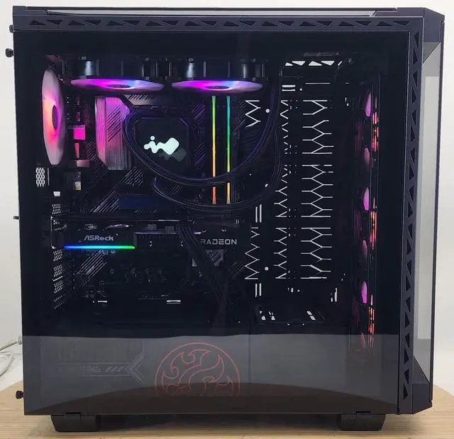 Alt view image 4 of 7 - Gaming PC Ryzen 7 5700X 16GB RAM 1TB SSD RX 9060 8GB Windows 11 Computer