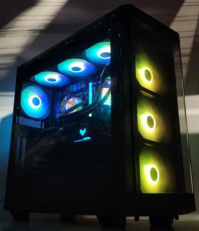 Alt view image 3 of 7 - Gaming PC Ryzen 7 7700X 16GB RAM 1TB SSD RTX 4070 Ti 12GB Windows 11 Computer